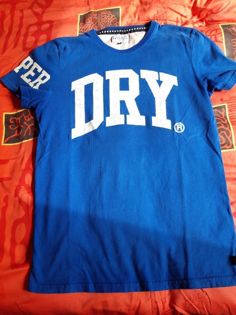 T-shirt SuperDry L, Taille 52/54 (L), Enlèvement, Porté, Bleu