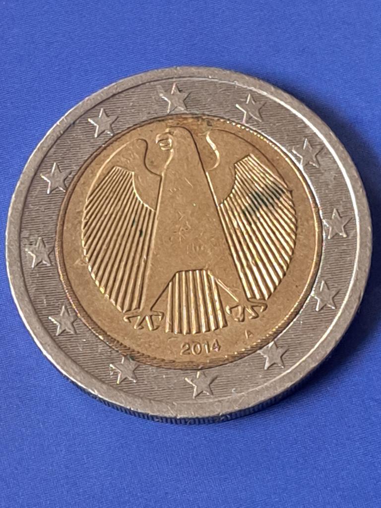 2014 A Allemagne 2 euros Berlin, rare, Envoi, Allemagne, 2 euros, Monnaie en vrac