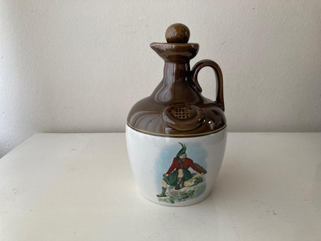 Porseleinen whiskey fles, Ophalen, Gebruikt, Porselein, Overige typen