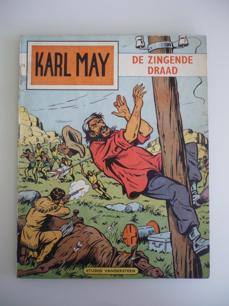 Karl May ( 15 de zingende draad ) 1967, Gelezen, Eén stripboek, Studio  Vandersteen, Ophalen of Verzenden