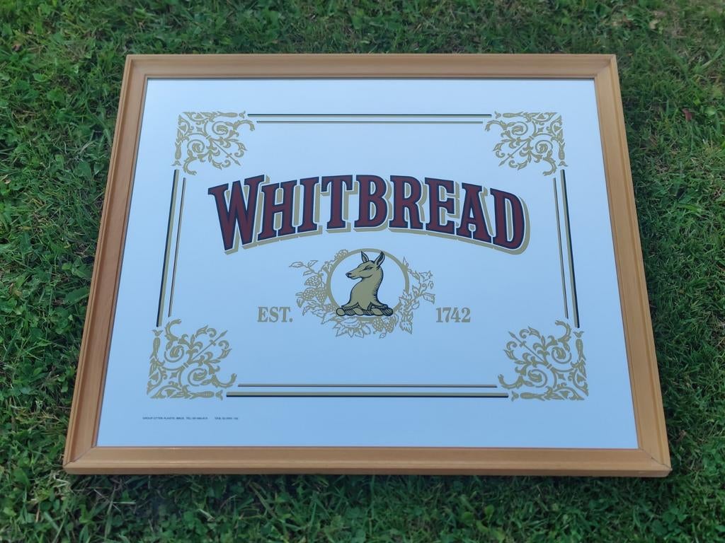 Reclame spiegel Whitbread, Verzamelen, Ophalen, Zo goed als nieuw