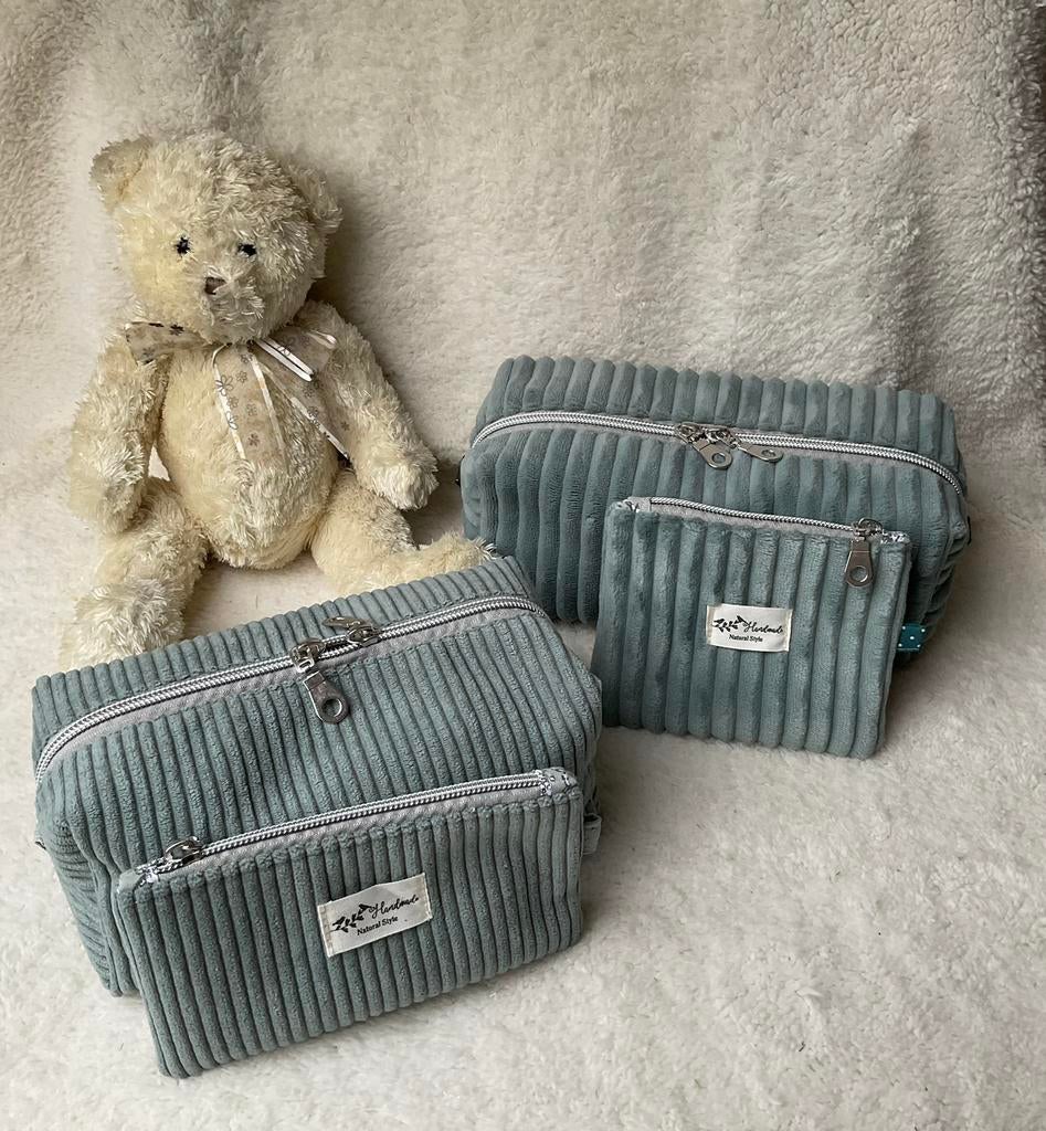 Trousses en velours, Bijoux, Sacs & Beauté, Enlèvement ou Envoi, Neuf, Vert, Homme ou Femme