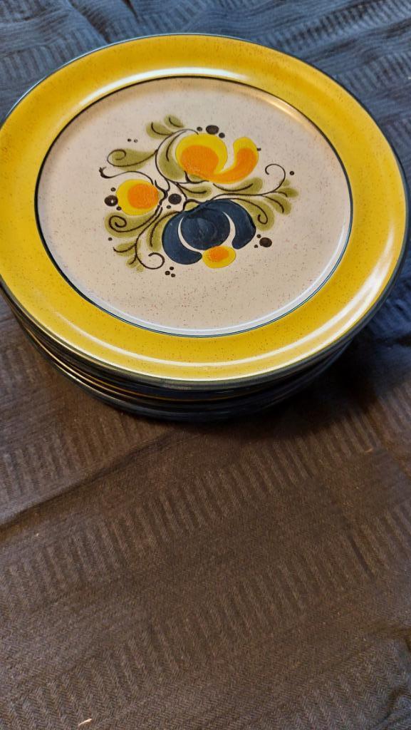 Lot unique de six assiettes vintage VB/Gallo modèle Aragon, Enlèvement ou Envoi