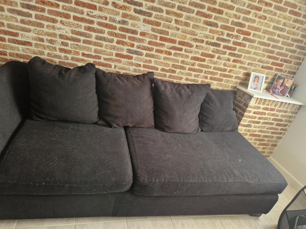 Hoeksalon zwart (groene bekleding niet meer aanwezig, Huis en Inrichting, Ophalen