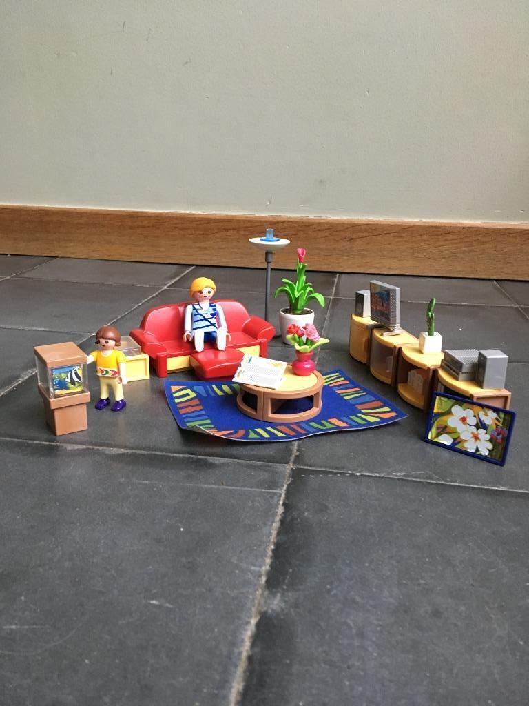 4282 playmobil grote woonkamer, Kinderen en Baby's, Ophalen of Verzenden, Zo goed als nieuw, Complete set