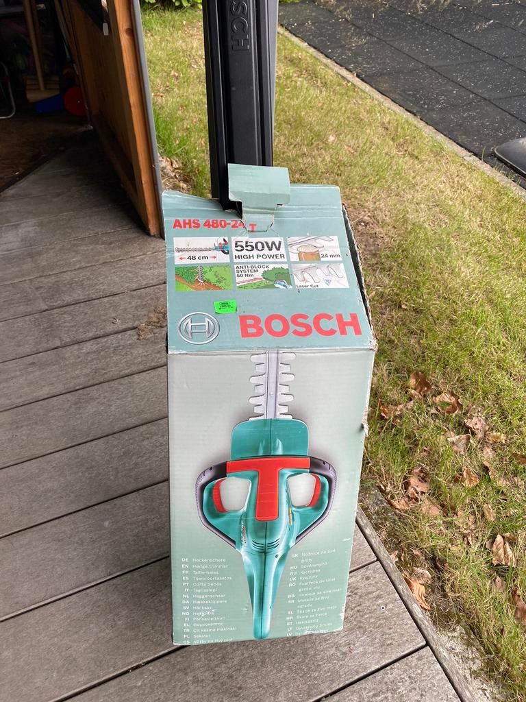 Bosch heggenschaar 480-24T, Tuin en Terras, Ophalen of Verzenden, Gebruikt, Elektrisch, Bosch