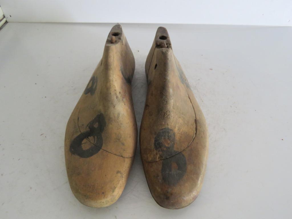 Paar Oude schoenleesten maat 38, Antiek en Kunst, Curiosa en Brocante, Ophalen of Verzenden