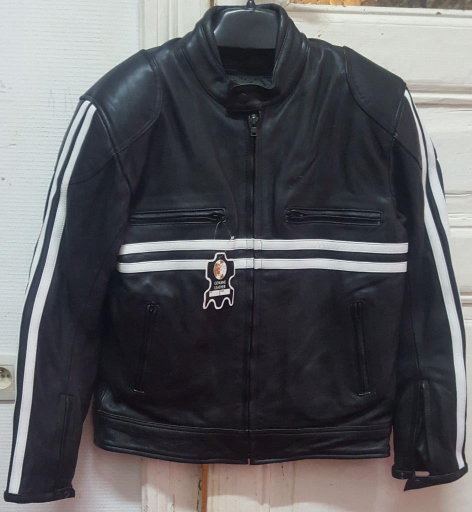 Blouson de moto veste moto en cuir neuf homologué CE neuf, Motos, Vêtements | Vêtements de moto, Manteau | cuir, Femmes, Hommes