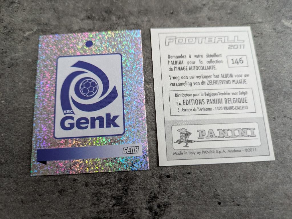 PANINI FOOTBALL 2011  1 x emblemen/badge GENK  voetbal 146, Verzenden, Nieuw, Sticker
