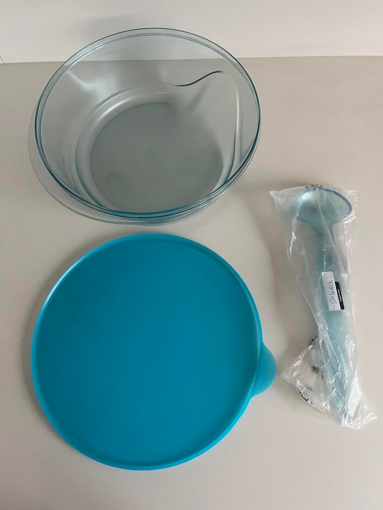 NIEUW van Tupperware: grote slakom + slabestek, Enlèvement ou Envoi, Neuf, Récipient ou Bol