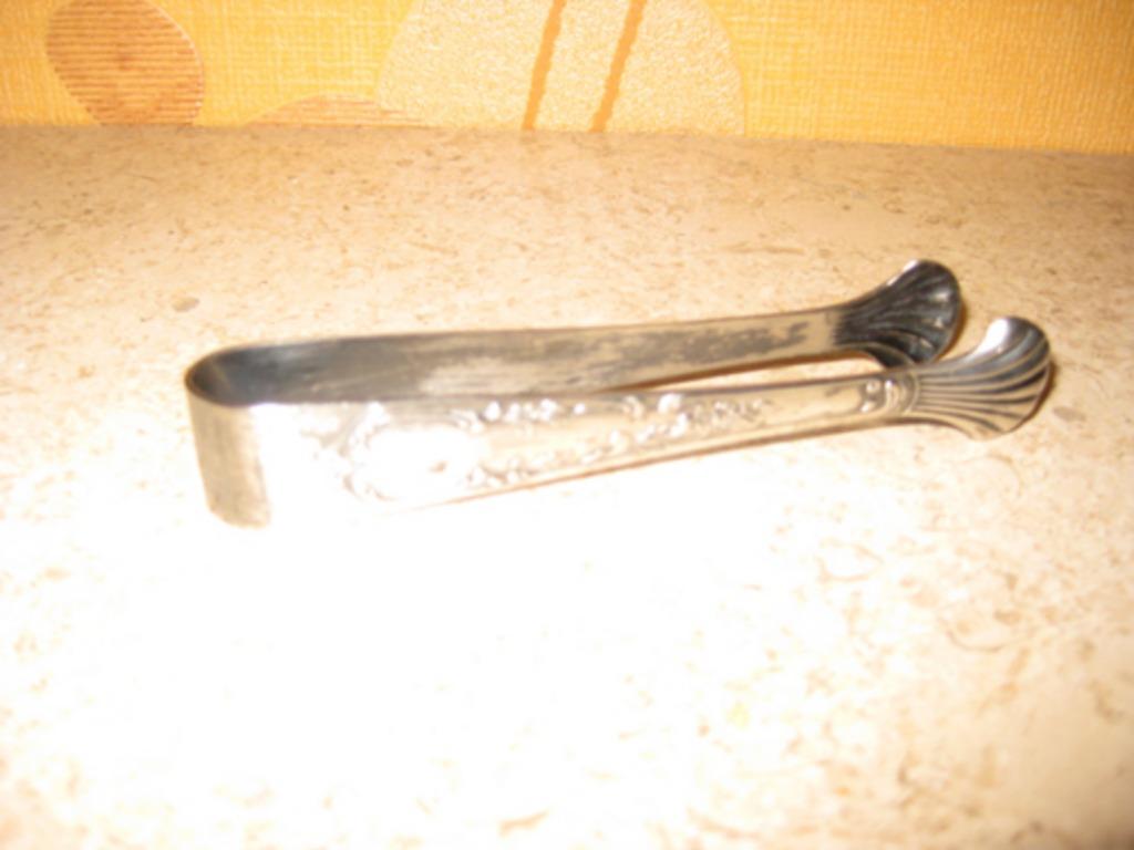 Suikertang verzilverd lengte 10 cm, Ophalen of Verzenden
