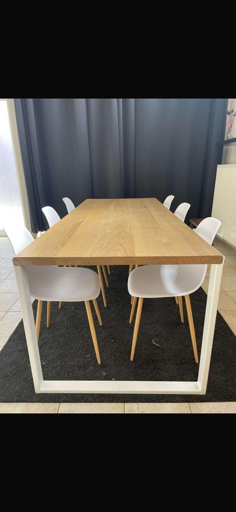 Tafel 6 personen, Huis en Inrichting, Tafels | Eettafels, Zo goed als nieuw, 50 tot 100 cm, 200 cm of meer, Vijf personen of meer