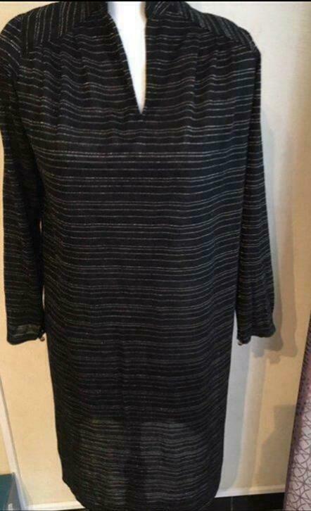 Vintage zwarte tuniekjurk - goud maat M, Kleding | Dames, Ophalen