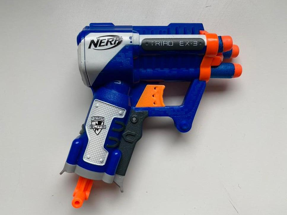 Nerf N-Strike Elite - Triad EX-3, Ophalen of Verzenden, Zo goed als nieuw