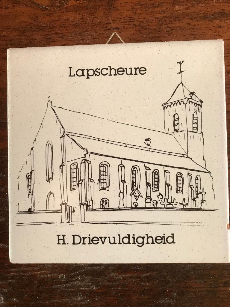 wandtegeltje    LAPSCHEURE, Verzamelen, Ophalen of Verzenden, 1980 tot heden, Gelopen, West-Vlaanderen