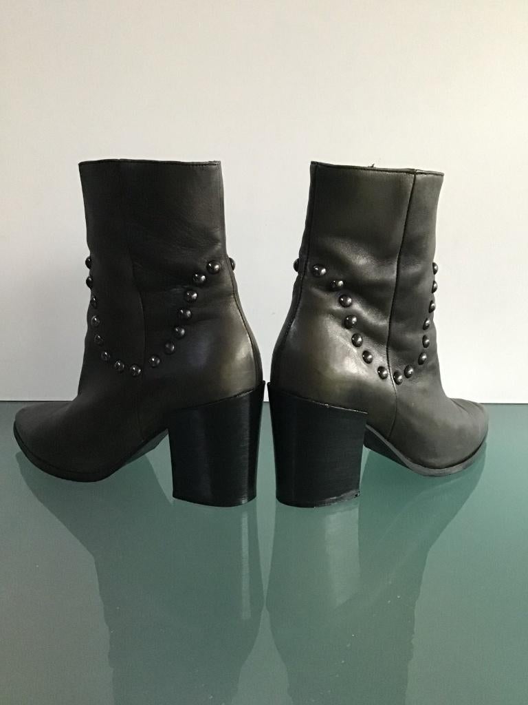 Leren dames laarzen olijf groen 39 | Gratis verzenden, Kleding | Dames, Schoenen, Verzenden, Lage of Enkellaarzen, Zo goed als nieuw