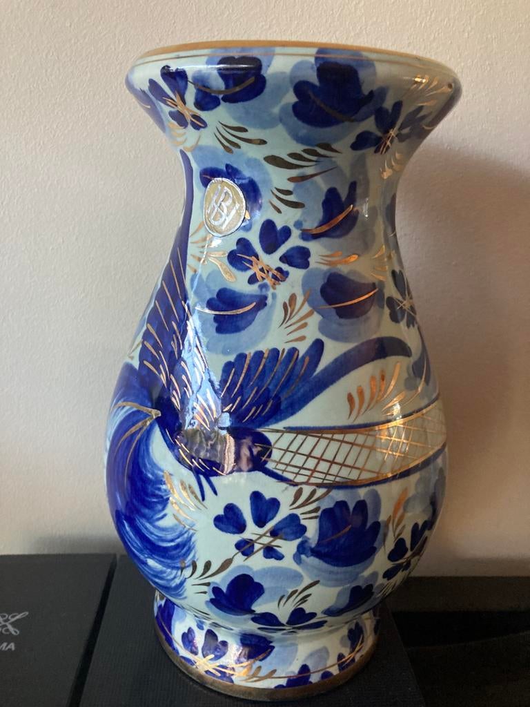 Mooie ceramische vaas van Hubert Bequet . €25, Ophalen of Verzenden
