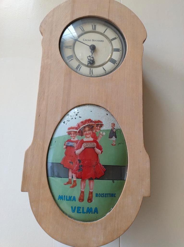 Horloge cacao suchard, Enlèvement, Utilisé, Horloge murale