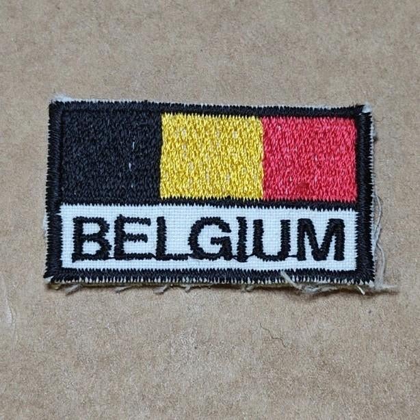 Belgische leger Vlag embleem, Verzamelen, Ophalen of Verzenden, Embleem of Badge