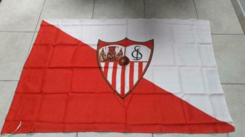 Drapeau FC Séville 140 X 100 cm, Divers, Enlèvement ou Envoi, Comme neuf