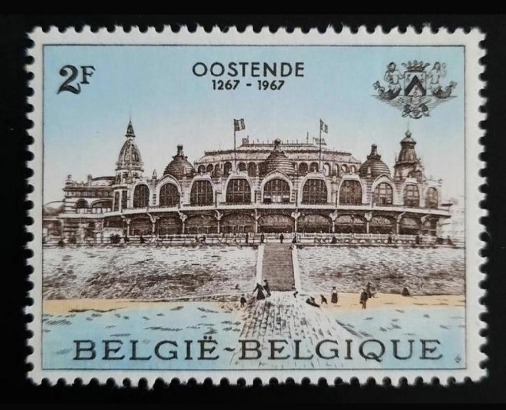 België: OBP 1418 ** Stadsrechten Oostende 1967., Postzegels en Munten, Postzegels | Europa | België, Frankeerzegel, Ophalen of Verzenden