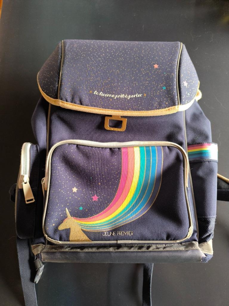 Le jeune premier boekentas, Ophalen, Rugtas, Zwart, 30 tot 40 cm