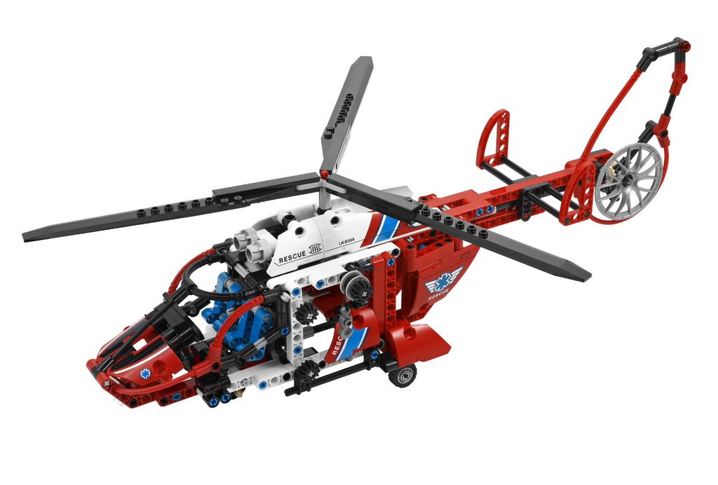Lego reddingshelikopter set 8068, Ophalen of Verzenden, Zo goed als nieuw, Complete set, Lego