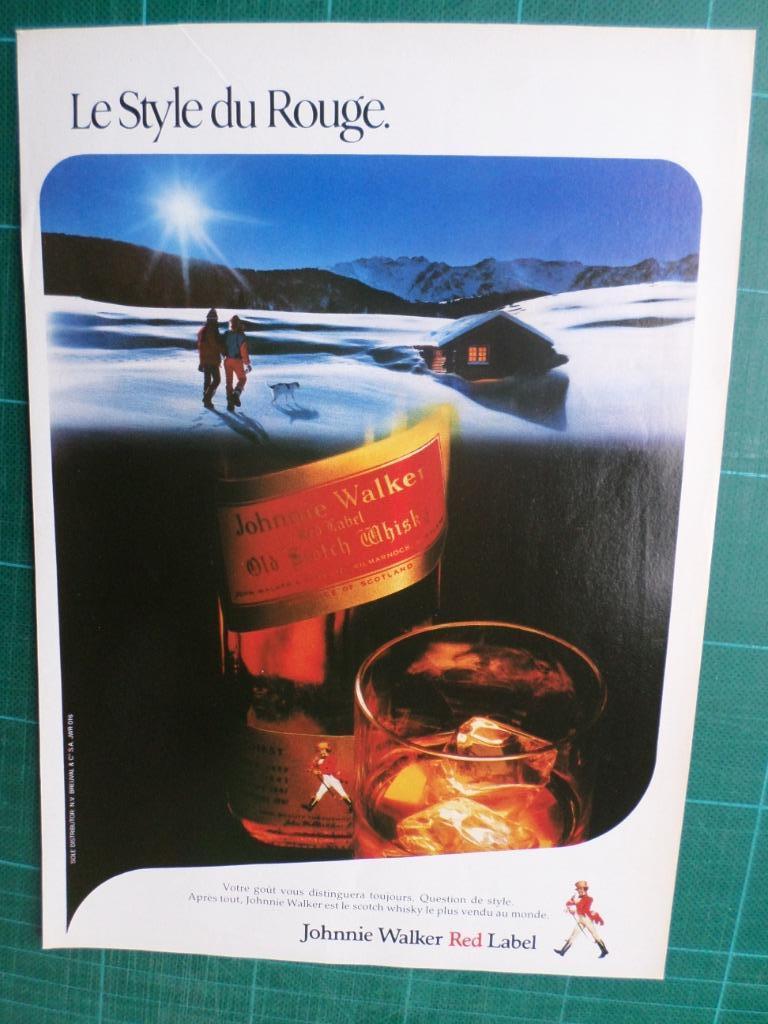 Johnnie Walker - publicité papier - 1988, Enlèvement ou Envoi, Utilisé, Autres types