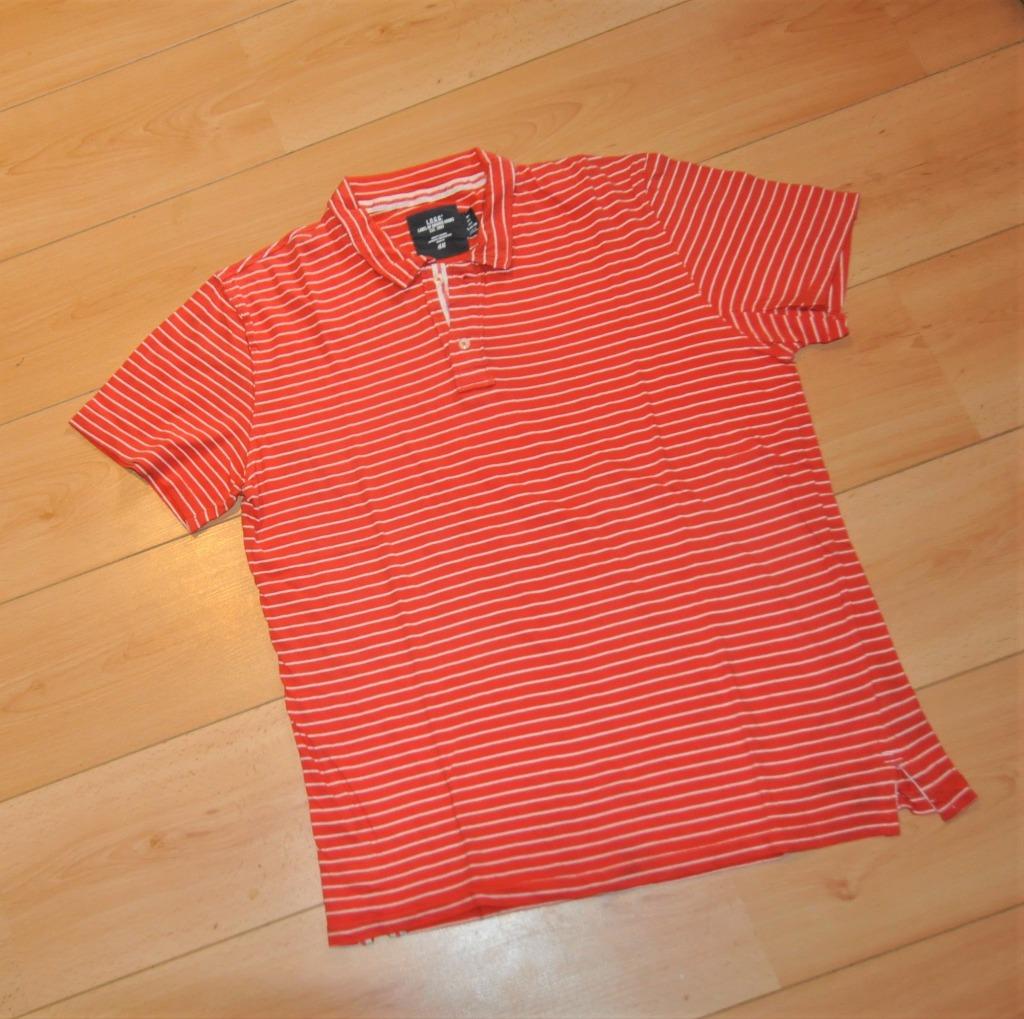 H&M polo rouge ligné t.L gamme LOGG, Vêtements | Hommes, Polos, Rouge, Taille 52/54 (L), Enlèvement, Porté