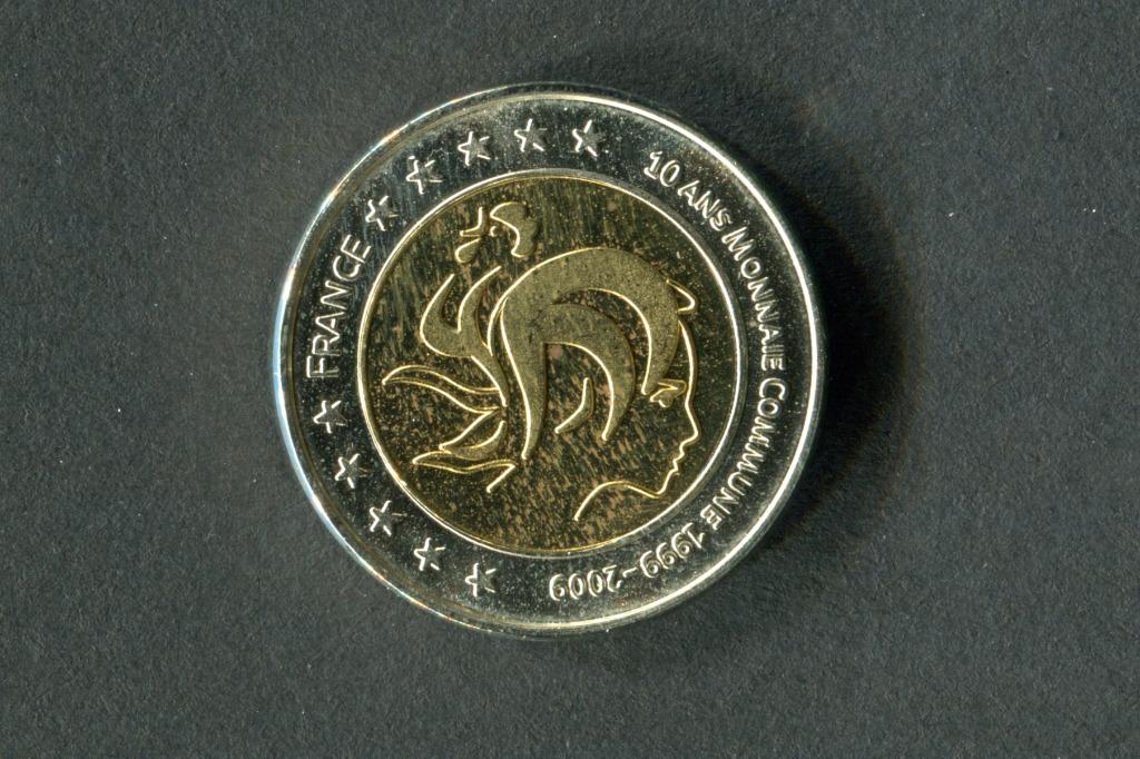 Frankrijk 1999 bewijs 10 jaar zeldzame munt in gemeenschappe, Ophalen of Verzenden, Frankrijk, 2 euro, Setje