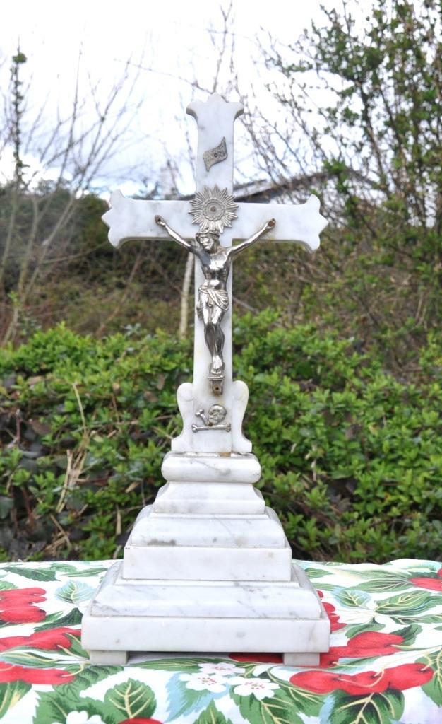 crucifix a poser napoleon III marbre et regule, Enlèvement ou Envoi