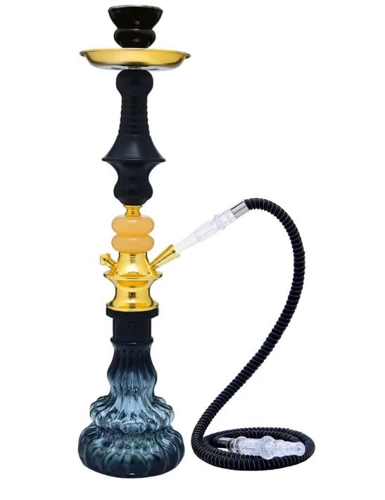 Belle grande pipe à eau en verre avec accessoires (55 cm), Enlèvement ou Envoi, Neuf, Narguilé