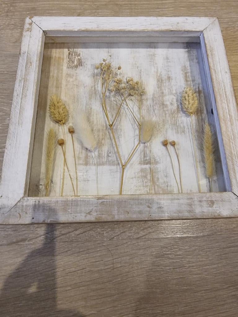 Beau cadre avec fleurs séchées, couleurs de terre, Enlèvement ou Envoi