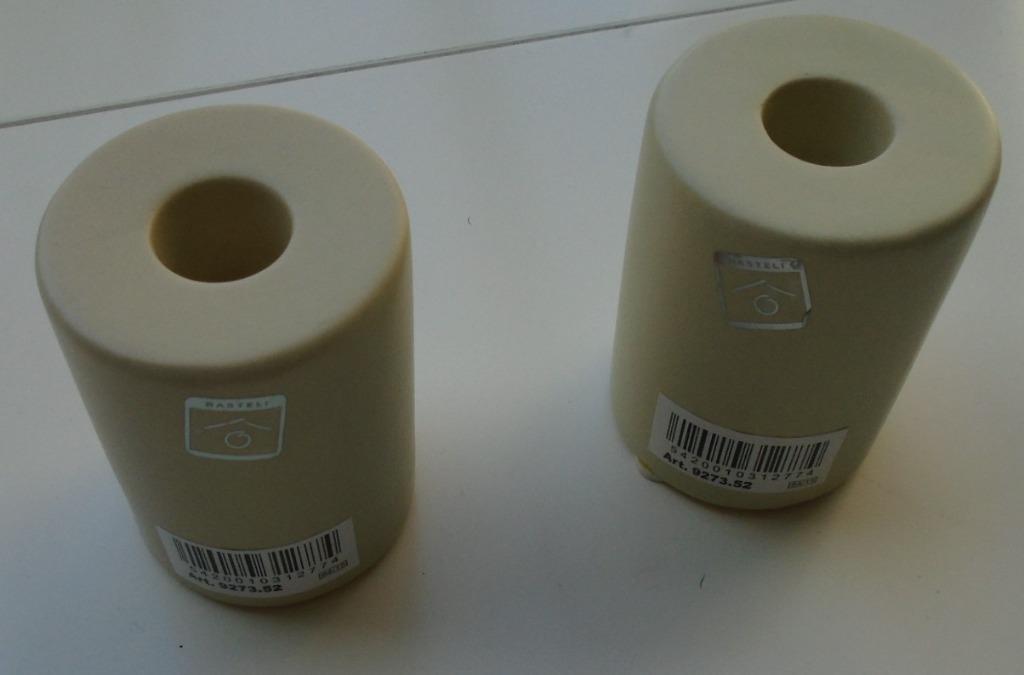 KANDELAAR, KAARSENHOUDER ROND CREME 8 CM 12 stuks Nieuw, Enlèvement ou Envoi, Chandelier, Neuf, Moins de 25 cm