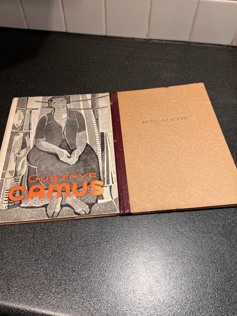 2 monografieen over Belgische Kunst: Gustave Camus / Rene Gu, Enlèvement ou Envoi, Utilisé, Peinture et dessin