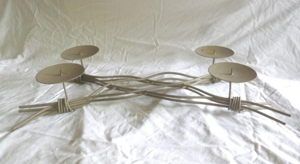 Grand bougeoir ' Branches ' * Shabby Chic *, Maison & Meubles, Accessoires pour la Maison | Bougeoirs & Bougies, Utilisé, Chandelier