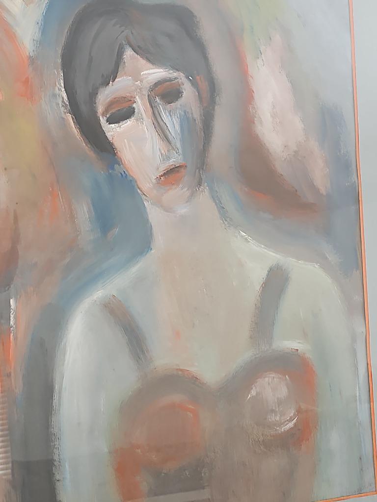 BUGGENHOUT. RENÉ kunstwerk aquarel, Antiek en Kunst, Ophalen