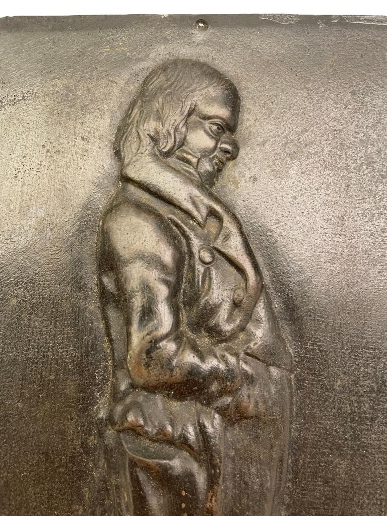 Bas-relief bronze Pierre-Jean de Béranger XIXe, Enlèvement ou Envoi, Bronze