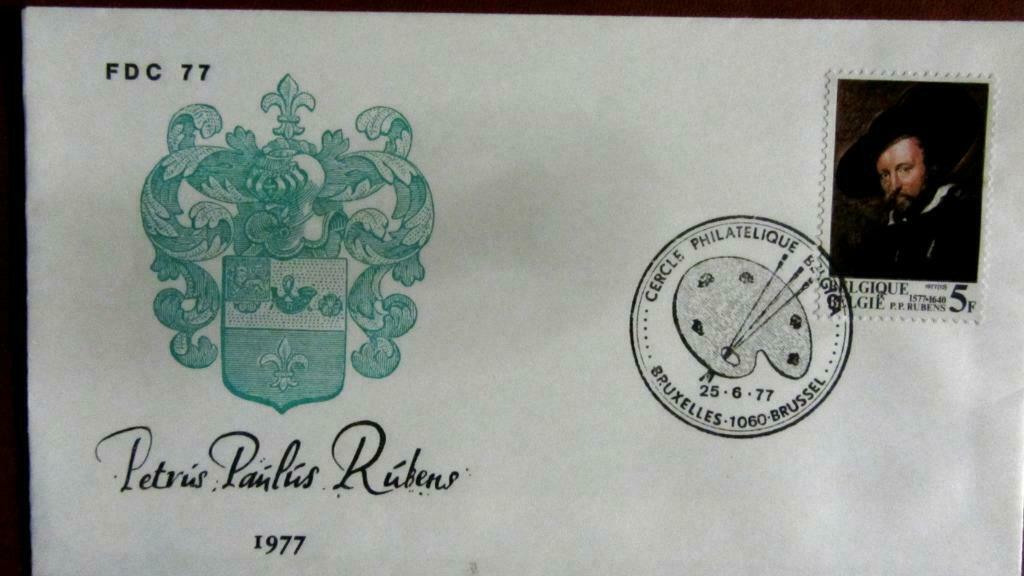 FIRST DAY COVER- SCHILDERIJEN- SCHILDERS- RUBENS-  BELGIË, Enlèvement ou Envoi, Affranchi, Autres thèmes