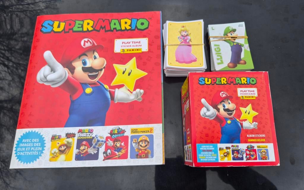 Panini „Super Mario Play Time” + 246 stickers, Ophalen of Verzenden