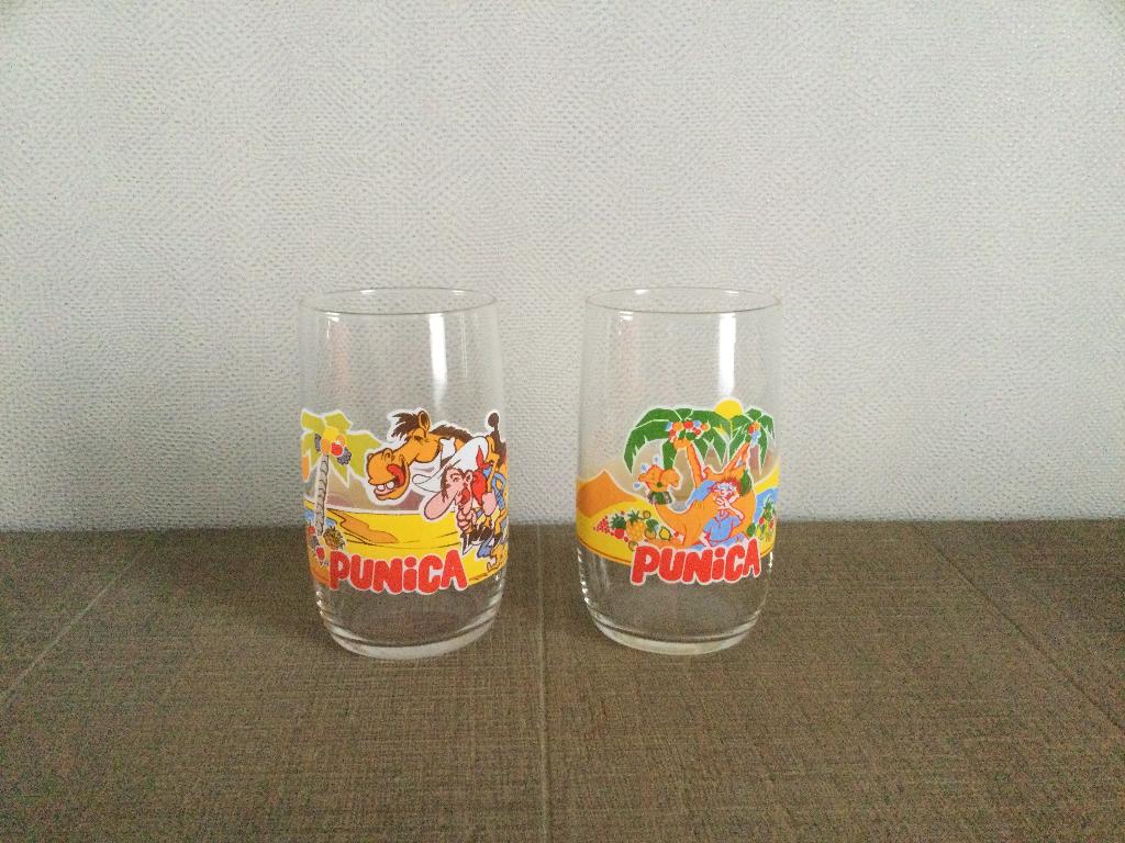 2 leuke glazen Punica, Verzamelen, Ophalen of Verzenden, Zo goed als nieuw