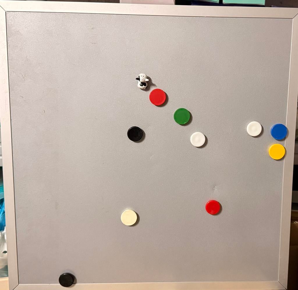 magneetbord - nieuw, Ophalen, Zo goed als nieuw, Magneetbord