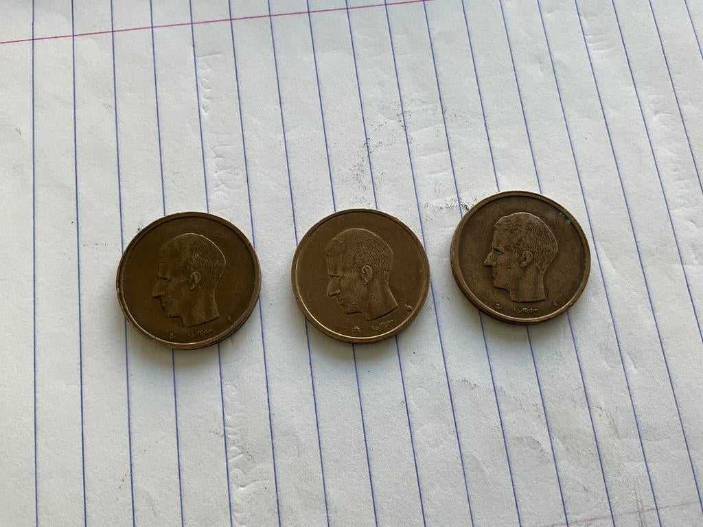 3  Belgische 20 frank munten, Ophalen of Verzenden