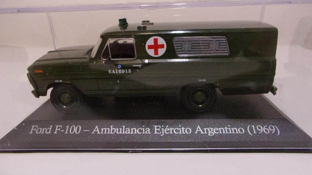 AMBULANCE FORD F100 ARMEE ARGENTINE.1/43 NEUVE en VITRINE, Hobby en Vrije tijd, Modelauto's | 1:43, Nieuw, Auto, Overige merken