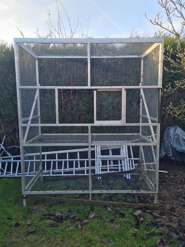 Aluminium volière te koop, Dieren en Toebehoren, Ophalen