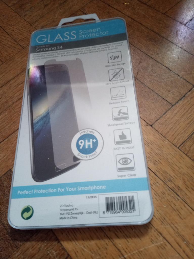 Glass screen protector Samsung s4, Ophalen, Nieuw, Overige modellen, Frontje of Cover