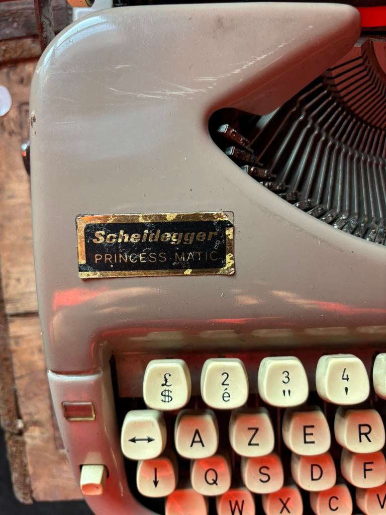 Vintage typemachine Sheidegger-Monarch, Ophalen, Gebruikt