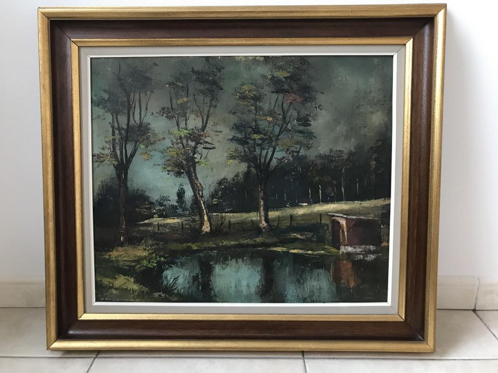 Schilderij landschap, Enlèvement