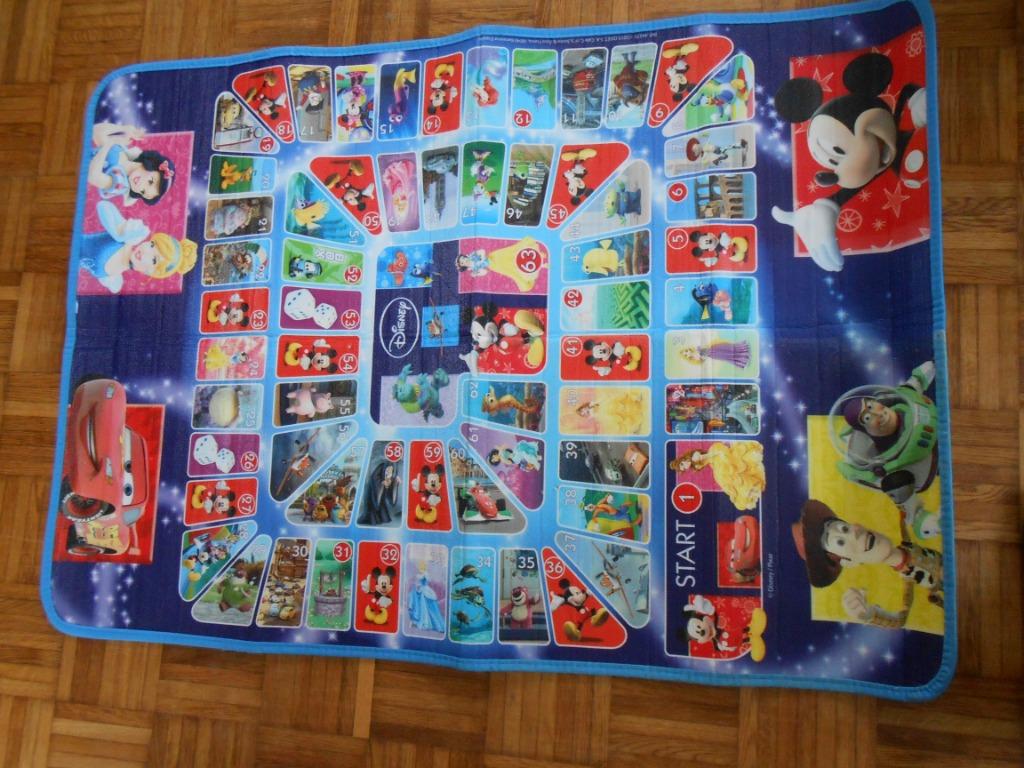 tapis de jeu, jeu de l oie géant personnage Disney 120X90Cm, Ophalen