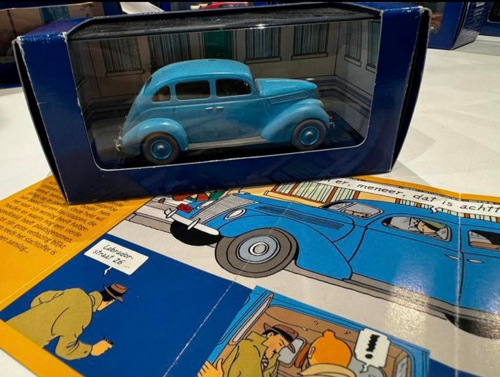 Kuifje auto 1:43 de ford v8 taxi uit 7 kristallen bollen, Ophalen of Verzenden, Kuifje, Zo goed als nieuw